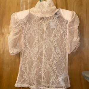 NWT Forever 21 Elegant Lace Top - Coquette, Fairycore, Whimsy, Victorian - Sz L